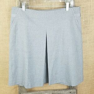 The Limited women 12 front pleat pencil skirt gray office wear